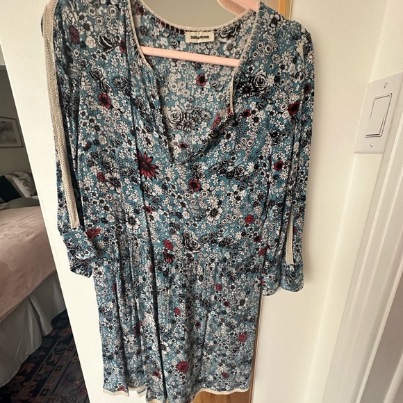 ZADIG ET VOLTAIRE flower dress,S, good condition - Picture 1 of 6